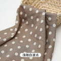 0.5m/1m/2m Imitation Cotton Polka Dot Printing Fabric for Summer Dresses Home Wear Pajamas Hair Accessories DIY Sewing Fabrics