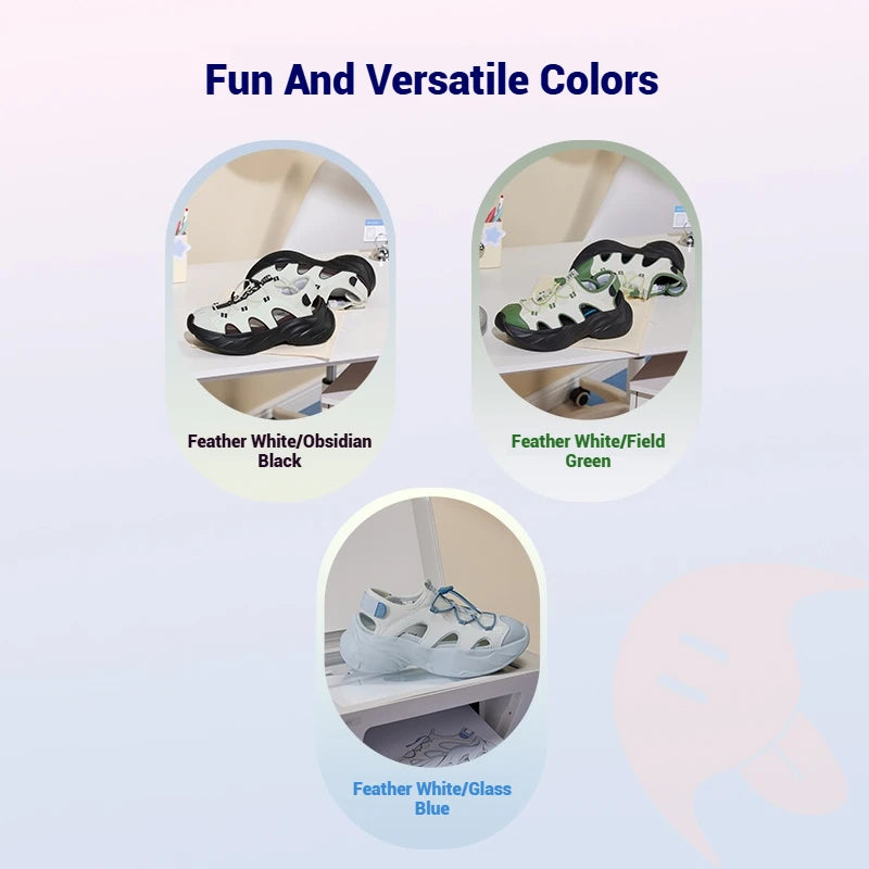 361 Degrees Women's Sandals Outdoor Thick-soled Breathable Non-Slip Casual Trendy Comfortable Soft Female Slippers 682526715
