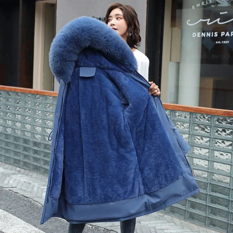 Long Hooded Parka - Wool Liner & Fur Collar