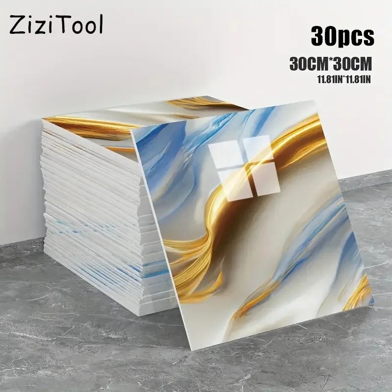 Marble Self-Adhesive Wall Tile Stickers Waterproof Washroom Wall Panels Peel and Stick Tile PVC Wall Panels for Kitchen Bathroom