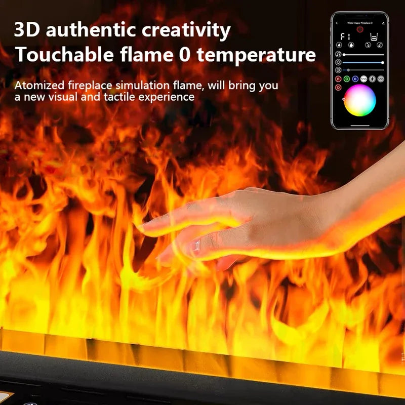 Water Steam Fireplace - Fake Flame - Wall-Mounted
