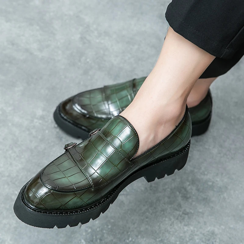 BRIT LOAFER - Men's Genuine Leather Business Casual Loafers - Slip-On British Style Plus Size Shoes