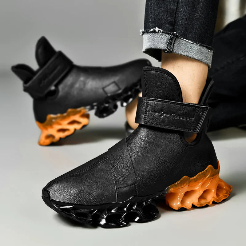 RACE LUX - Men's Luxury Trainer Sneakers - Breathable Fashion Loafer Running Shoes