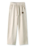 CORD & WARM - Men's Fleece-Lined Corduroy Sweatpants - Straight Loose Winter Trousers