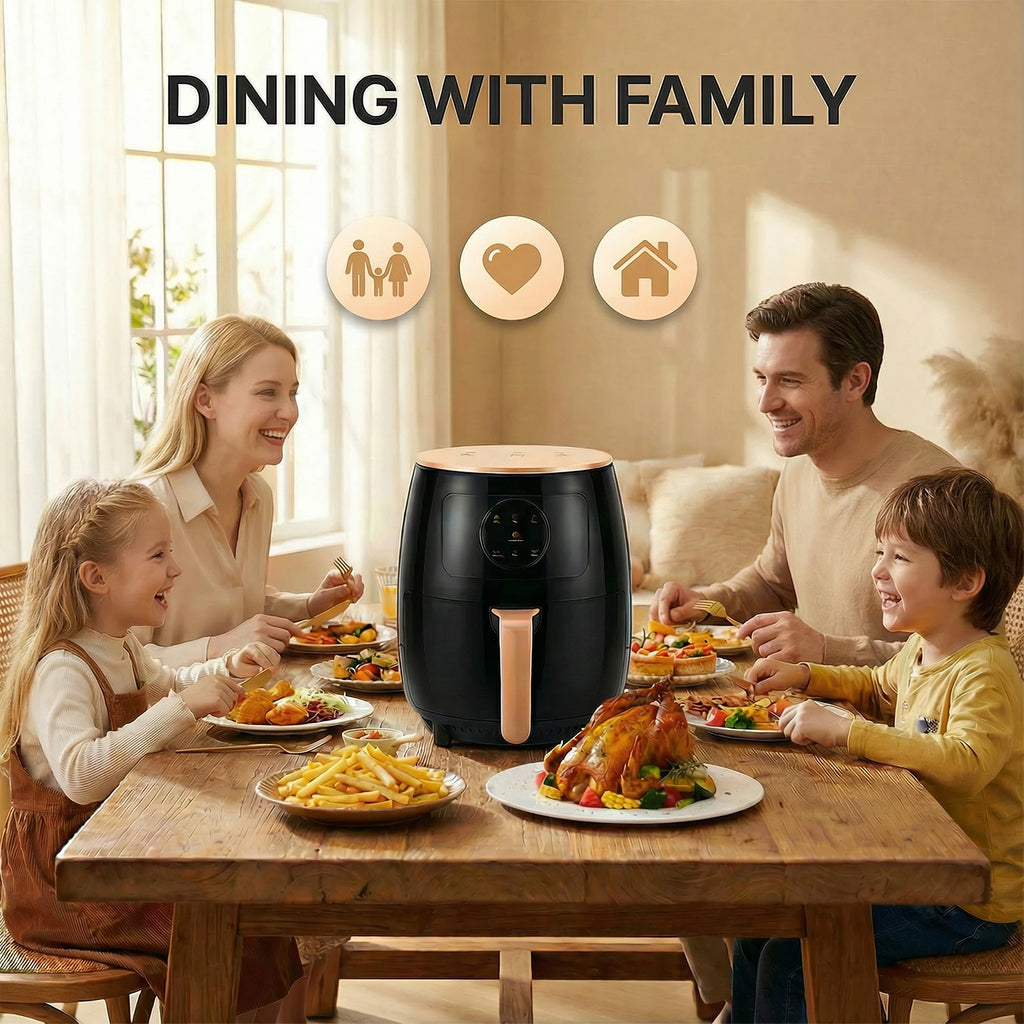 5L Air Fryer 1350W Oil-Free 200°C 60min 7 Presets
