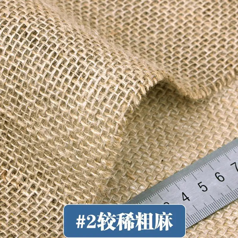 Natural Burlap Jute Fabric – 150x50cm, 7 Colors