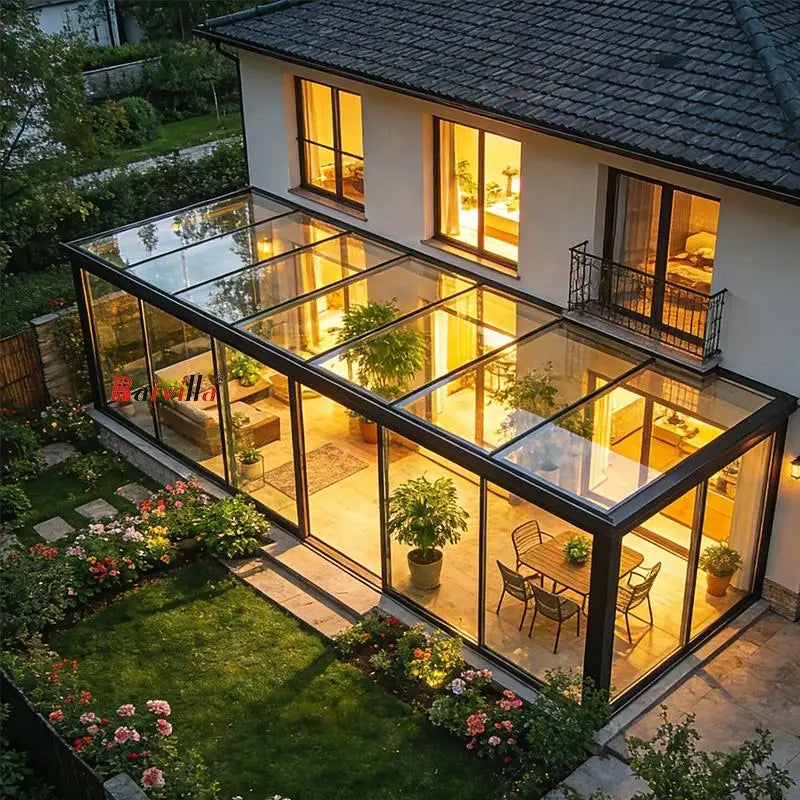 MODULAR SUNROOM - Aluminum Frame, Glass or PU Panels - Custom Garden Retreat