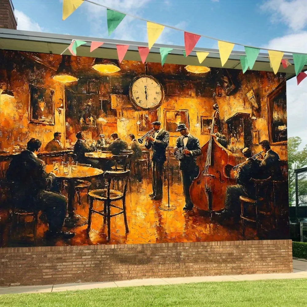 Jazz Club Vintage Tapestry – Wall Hanging