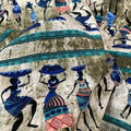 TIE-DYE COTTON FABRIC - 140cm Wide - Colorful Dance Print