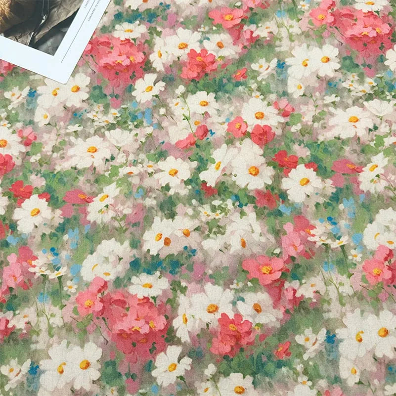 Oil Painting Floral Fabric – 148cm Wide, 16 Patterns