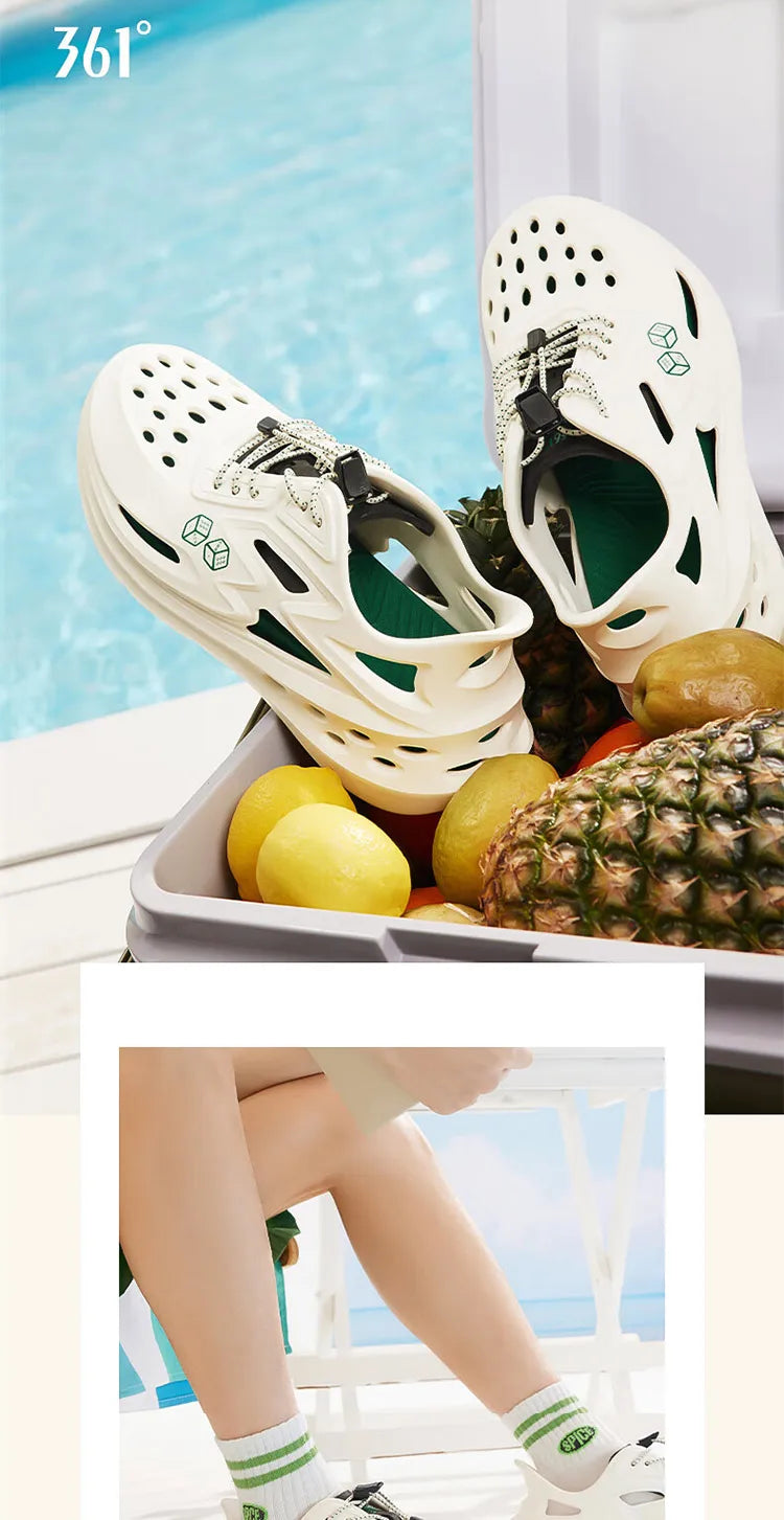 361 Degrees BIG3 Women's Sports Slippers Summer Outdoor Non-Slip Detachable Beach Casual Sandals And Slippers 672426717