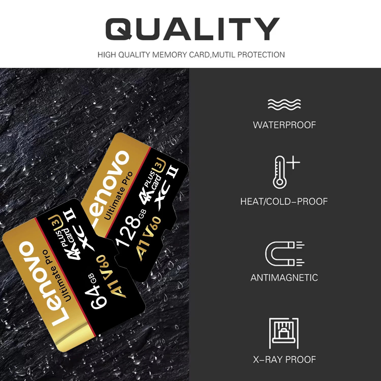 Lenovo Ultimate Pro MicroSD Card - 100MB/s, A1 V60, 4K