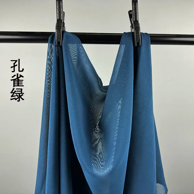 100D CHIFFON FABRIC BY THE METER - Soft Woven Sheer, 55 Colors - Make It Yours
