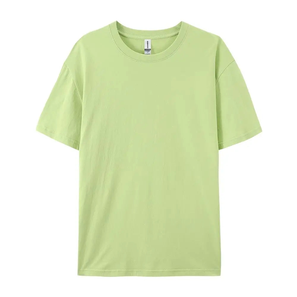 Cotton Solid Color Women's T-Shirts Multicolor Summer Short Sleeve Unisex Comfortable Tee Shirts Casual Fashion Woman Sportswear