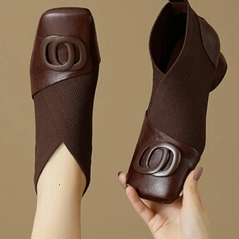 Mesh Chelsea Boots – Square Toe Breathable Slip-On