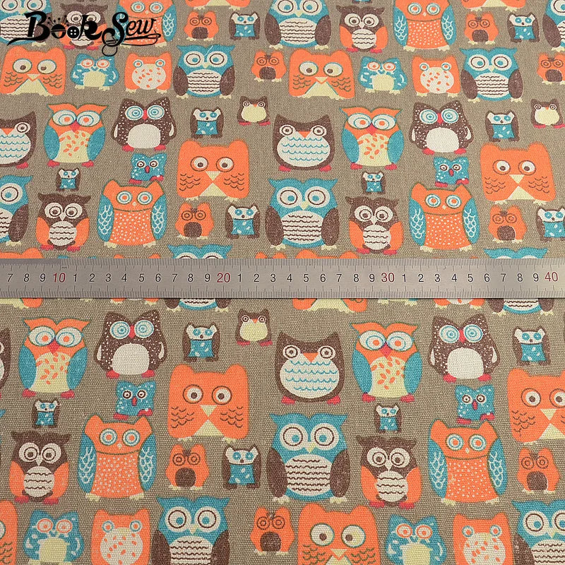 PRINTED CANVAS LINEN FABRIC - Cotton Linen Blend by the Yard - Bold Patterns for DIY