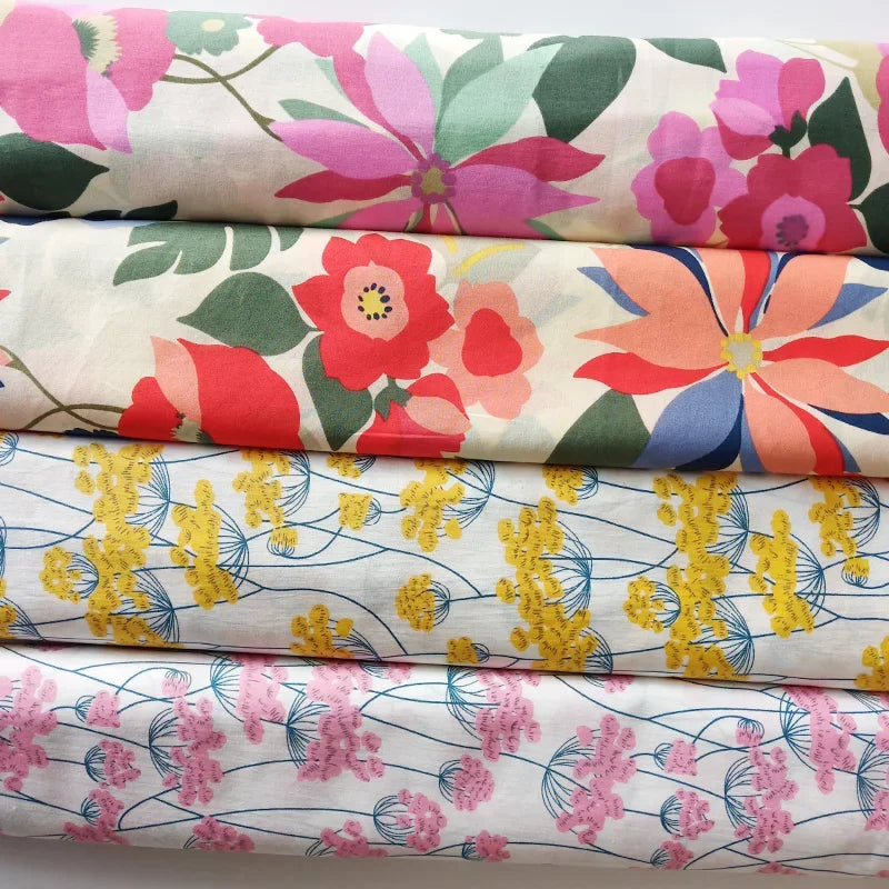 Retro Cotton Fabric – 140cm Wide, By the Meter