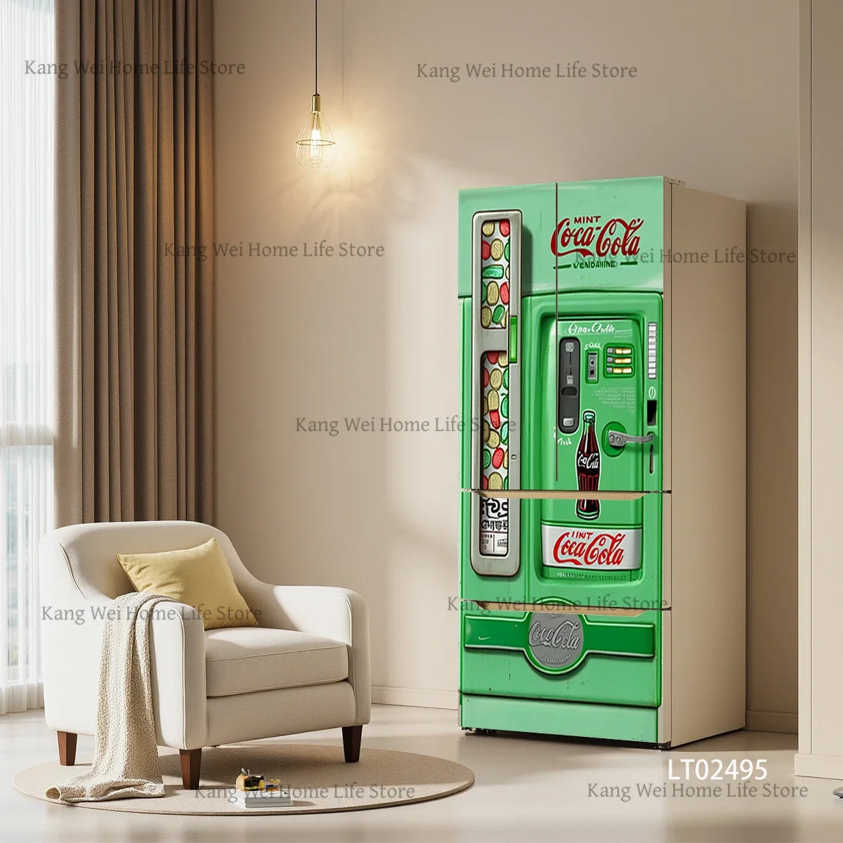 Retro Surface Decal Collection - fridge & door wraps - bold decor