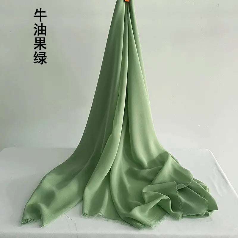 100D CHIFFON FABRIC BY THE METER - Soft Woven Sheer, 55 Colors - Make It Yours