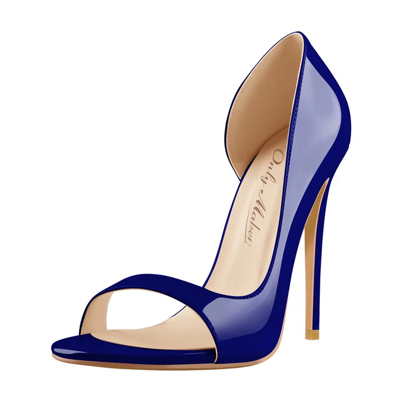 Onlymaker Women Open Toe Slip On Elastic Side Open Sandals Fashion Female Shoes Plus Size US5~US15 Fashion Sandals