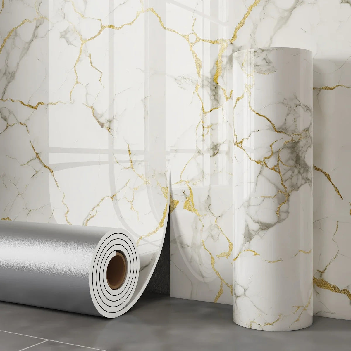MARBLE PEEL - Self-Adhesive Wall Panels 40x300cm - Your Walls Were Begging for This