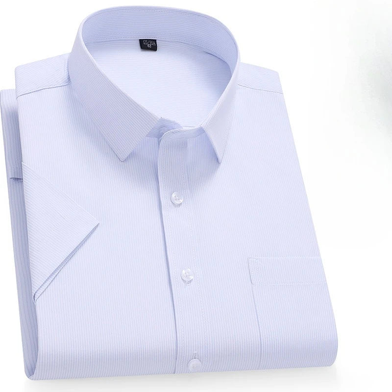 STRIPE KING - Men's Plus Size Cotton Shirt - Big Sizes, Big Style