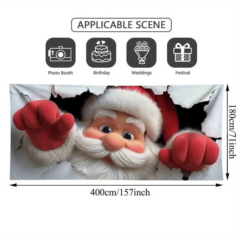 Santa Garage Door Banner - Four Sizes - Breakthrough Cheer