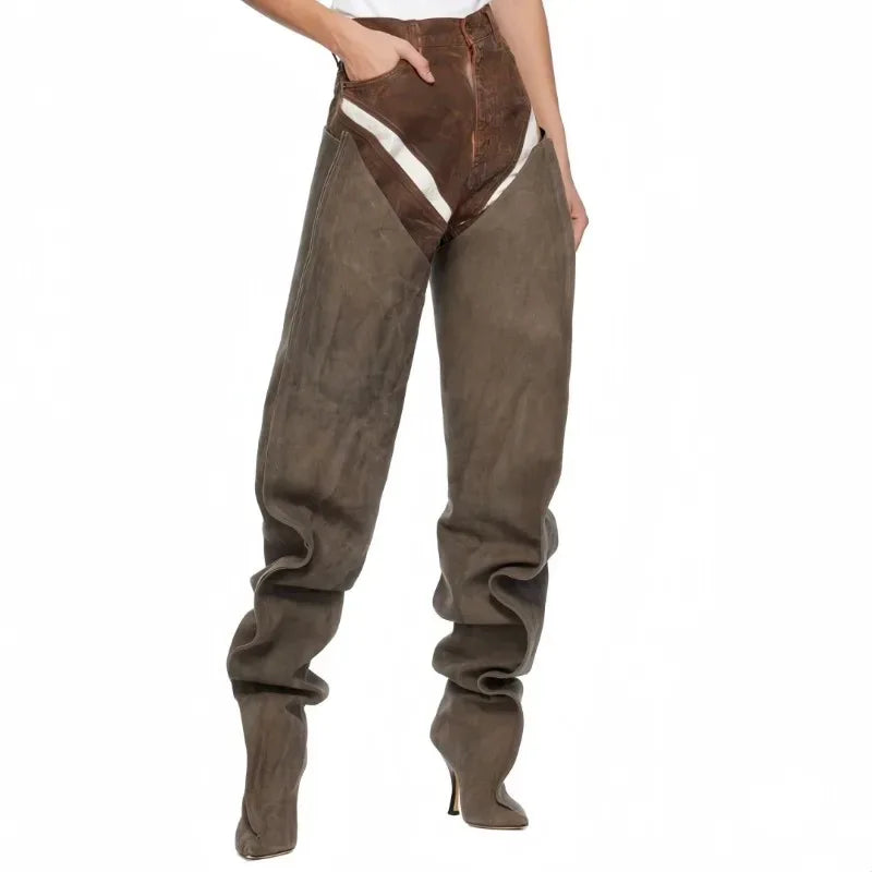 Over-Knee Pointed Stiletto Boots – Nightclub Stage