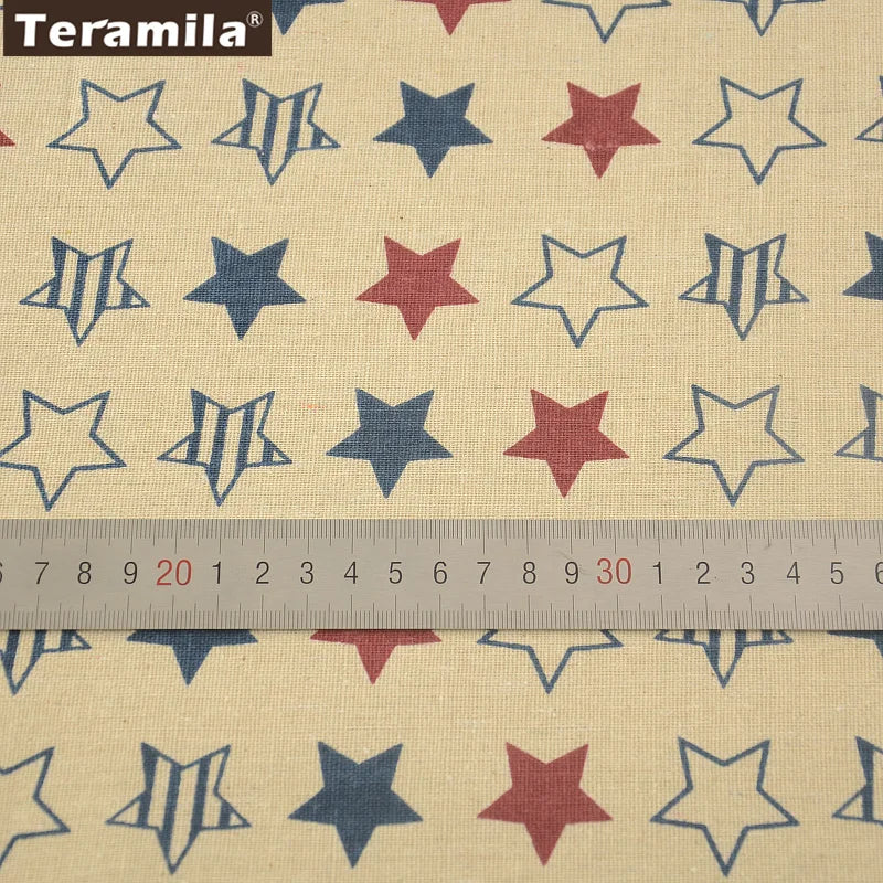 PRINTED CANVAS LINEN FABRIC - Cotton Linen Blend by the Yard - Bold Patterns for DIY