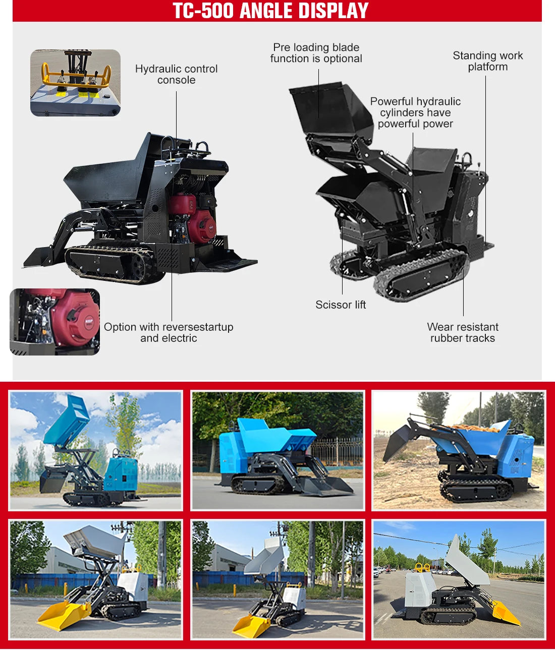 Mini Crawler Dumper - Remote Control - Heavy Duty
