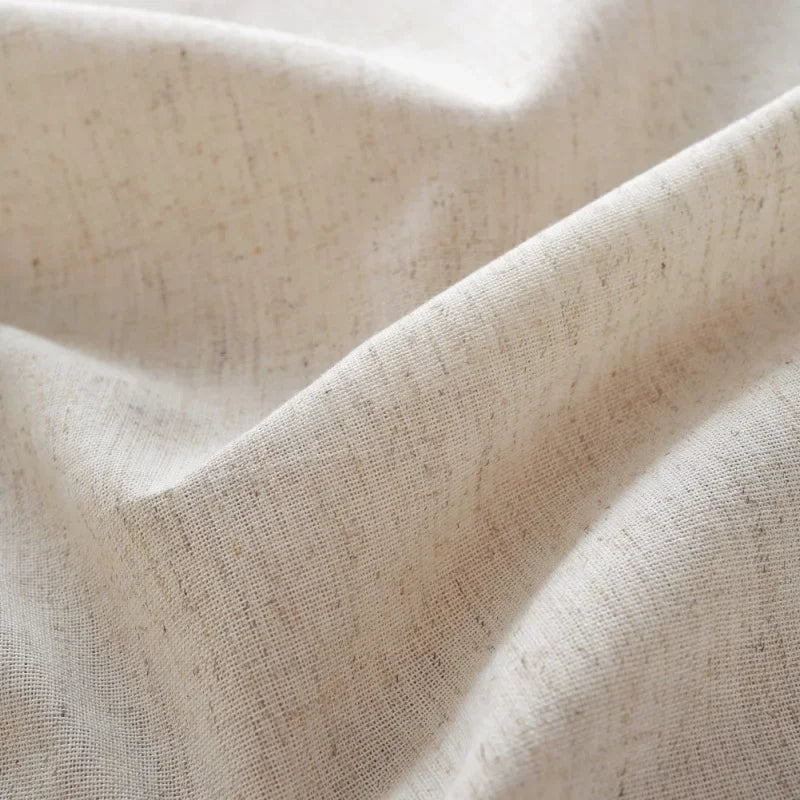 COTTON LINEN TABLECLOTH - Custom Sizes, Tassel Edge - Farmhouse Dining