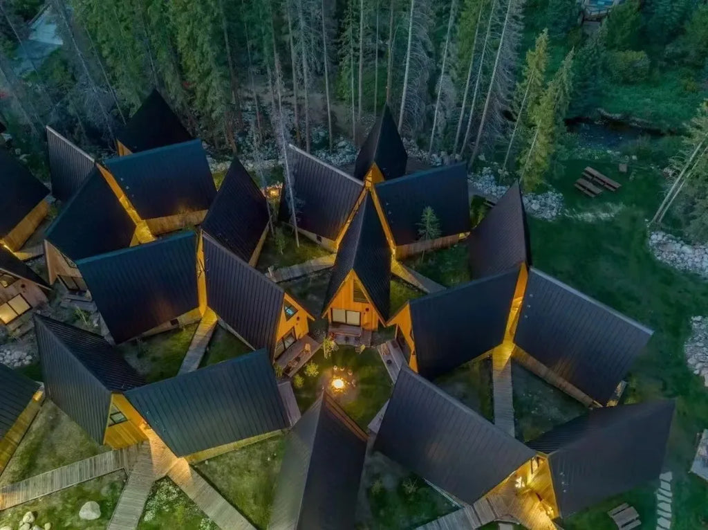 Triangle A-Frame Prefab Tiny Cabin Wooden Villa