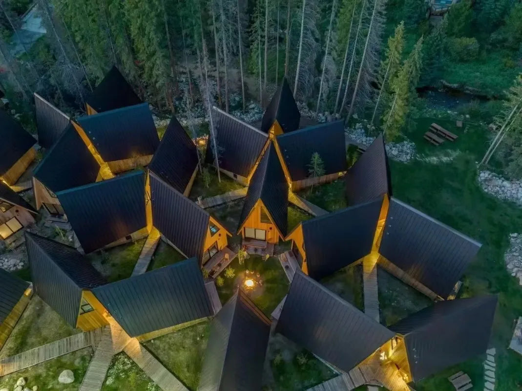 Triangle A-Frame Prefab Tiny Cabin Wooden Villa