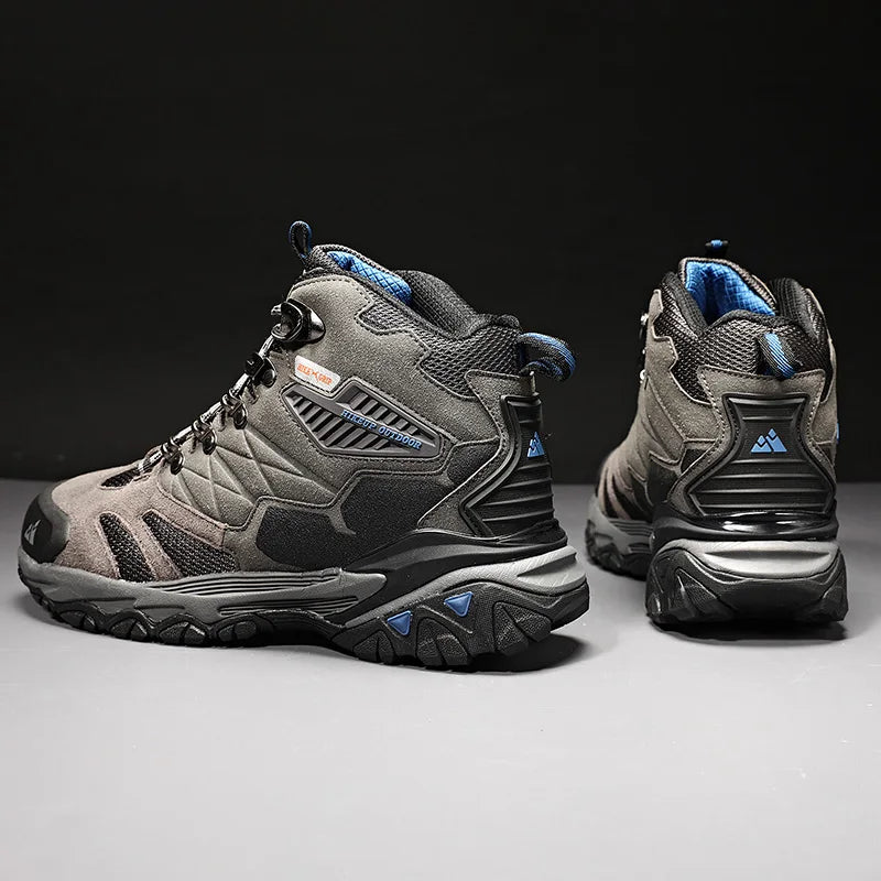 Men's High-Top Hiking Trekking Boots - Outdoor Tactical Combat Winter Boots