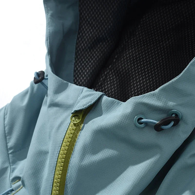 TRAIL GUARD - Men's Outdoor Hooded Jacket - Waterproof Windbreaker, Multi-Pocket