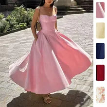 2026Spring new women's clothing Foreign trade European and American dresses Elegant casual loose-fitting plant print long dress