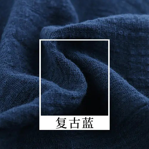 SLUB COTTON LINEN CREPE FABRIC - 135cm Wide, 26 Solid Colours - Everyday Sewing