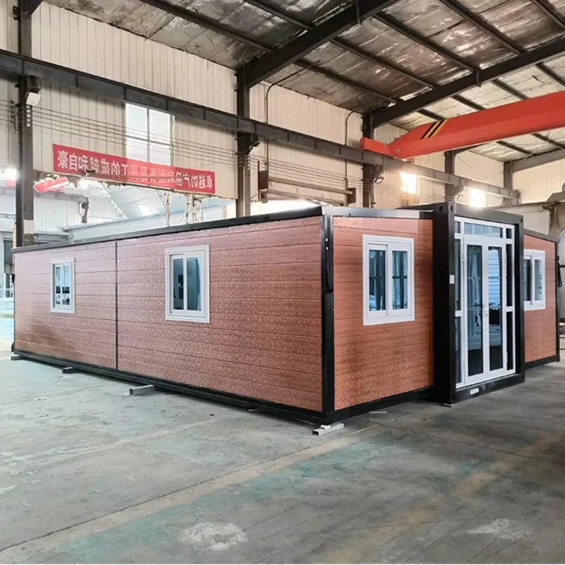 Wood Cladding Container House - Glass Cabin Forest Homestay Holiday Home