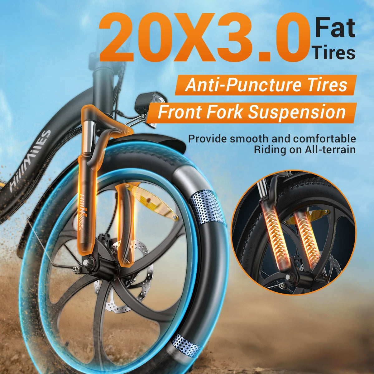 MILEPORT 1 FOLDING E-BIKE - 250W, 100 KM Assist Range - Weekend Freedom