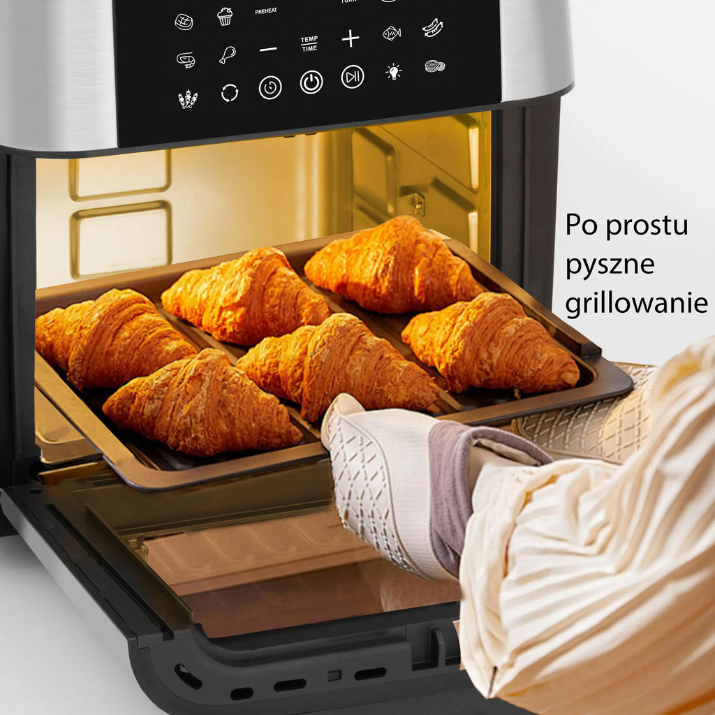 12L Air Fryer Oven – 360° Hot Air Window LED Touch