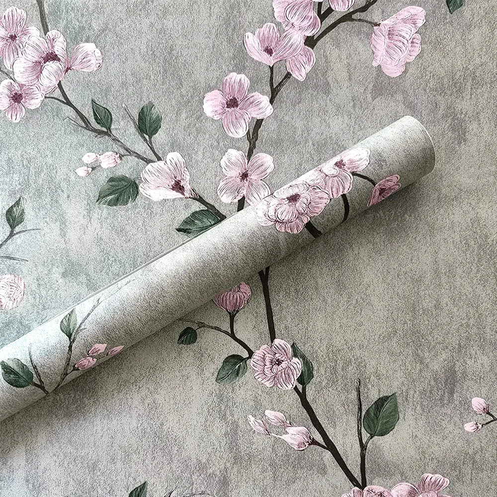 BOTANICAL FLORAL PEEL & STICK WALLPAPER - PVC Self-Adhesive, 5 Patterns - Quiet Rooms