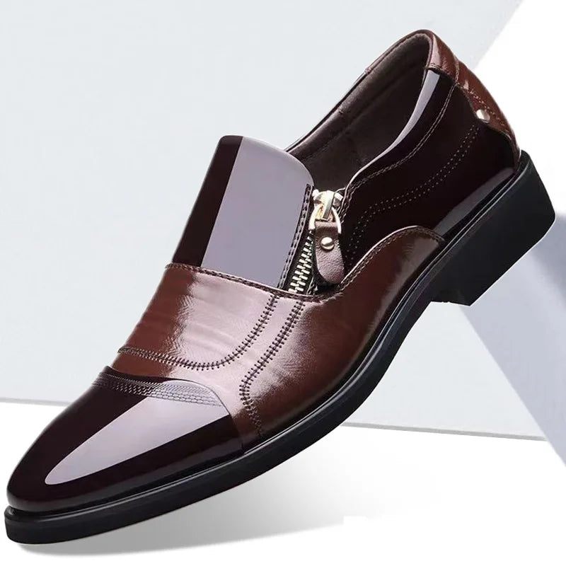 ZIP POINT - Pointed Toe Zipper Slip-On Shoes - Sharp, Fast, Waterproof