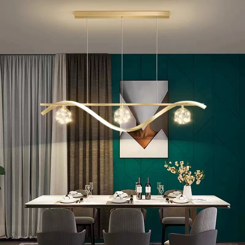 Modern LED Pendant Light – Smart Dimmable, App & Remote Control