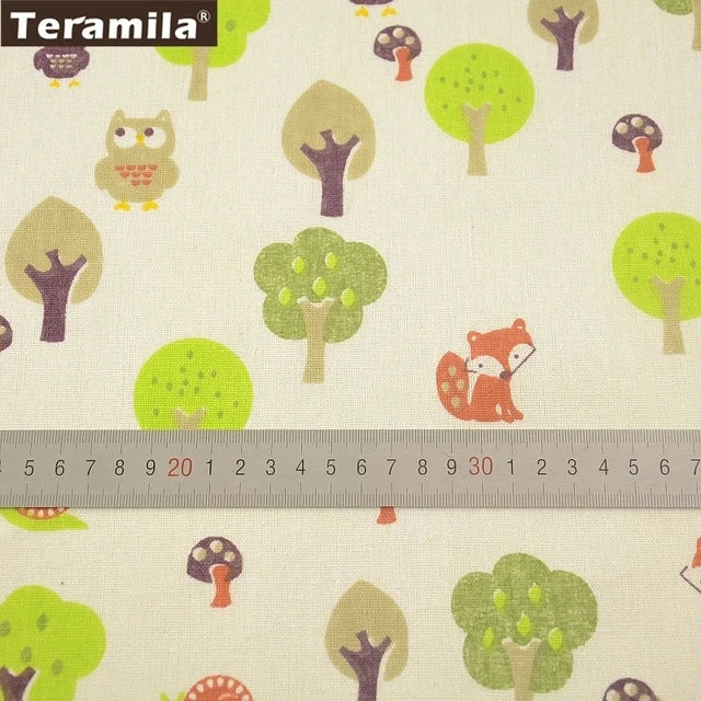 PRINTED CANVAS LINEN FABRIC - Cotton Linen Blend by the Yard - Bold Patterns for DIY