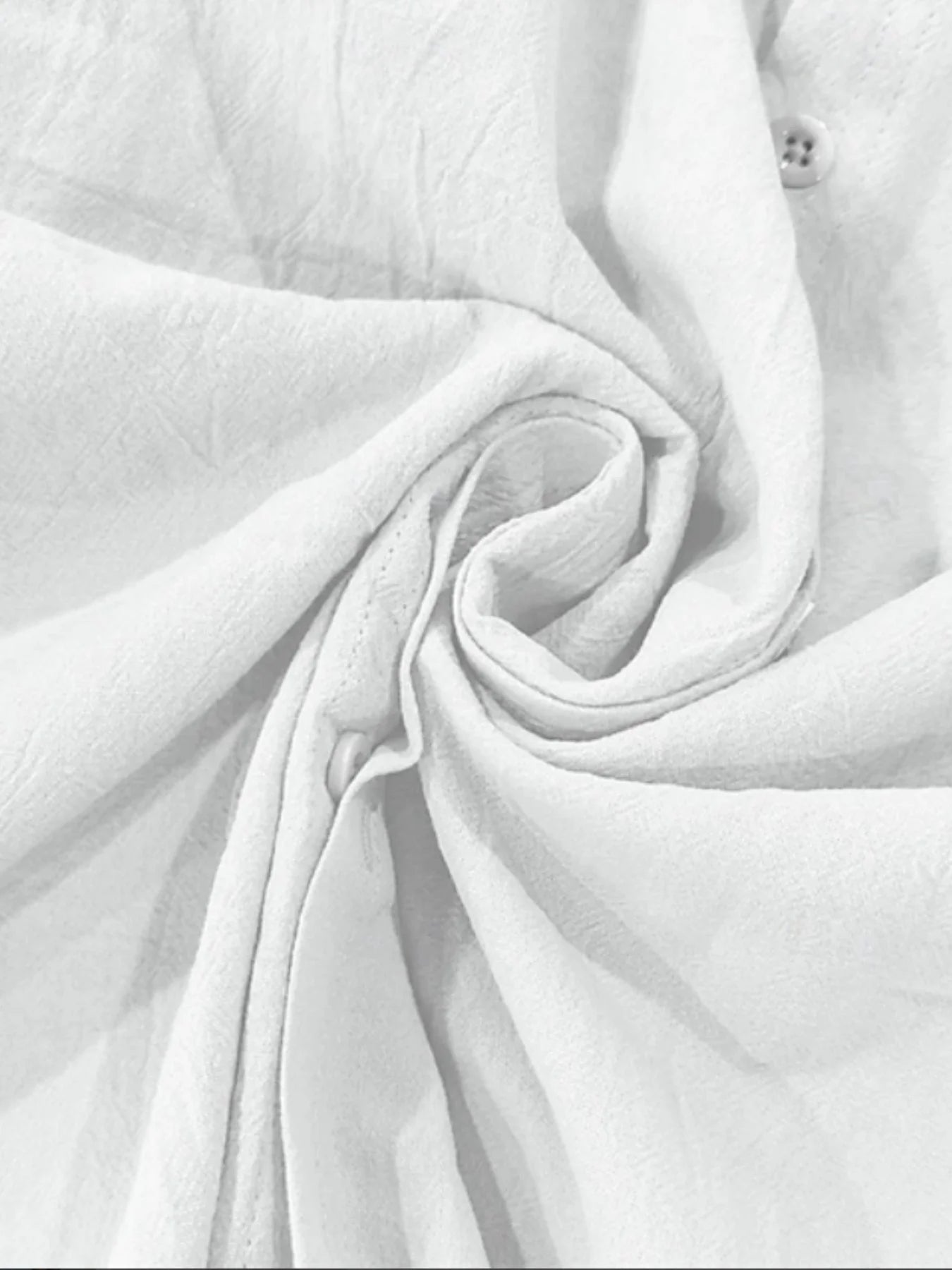 STAND COLLAR LINEN SHIRT - 3/4 Sleeve, 4 Colors - Clean Lines