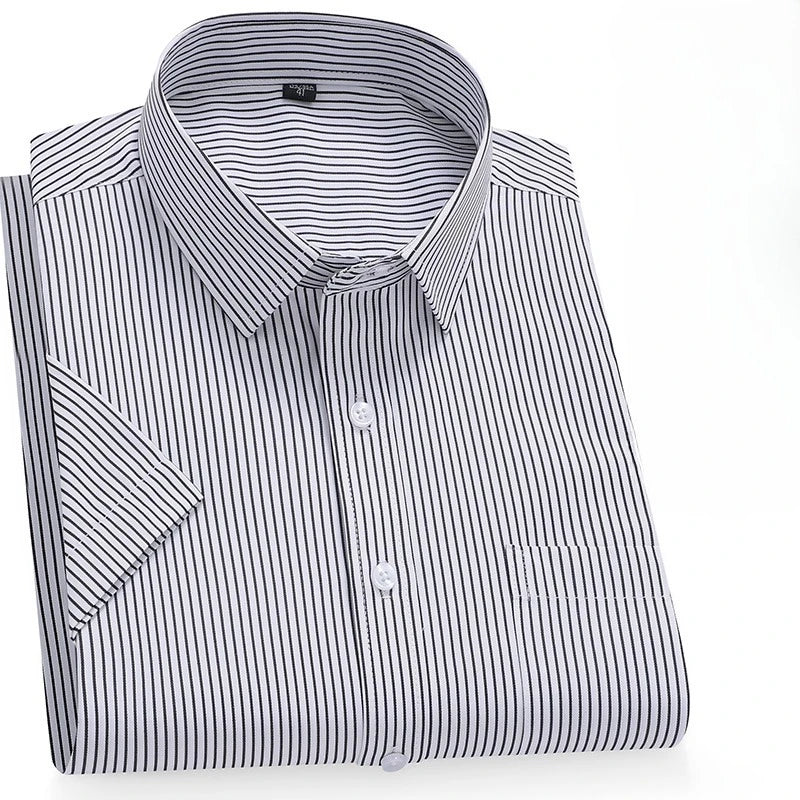 STRIPE KING - Men's Plus Size Cotton Shirt - Big Sizes, Big Style
