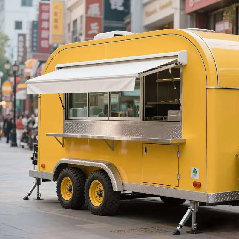 Classic Round Airstream Food Trailer – Stainless Exterior Mobile Kitchen