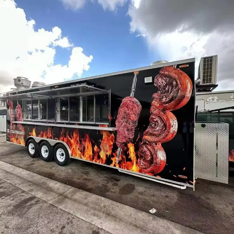 Mobile Food Truck – Smooth Wheels Flexible Moving Catering Trailer