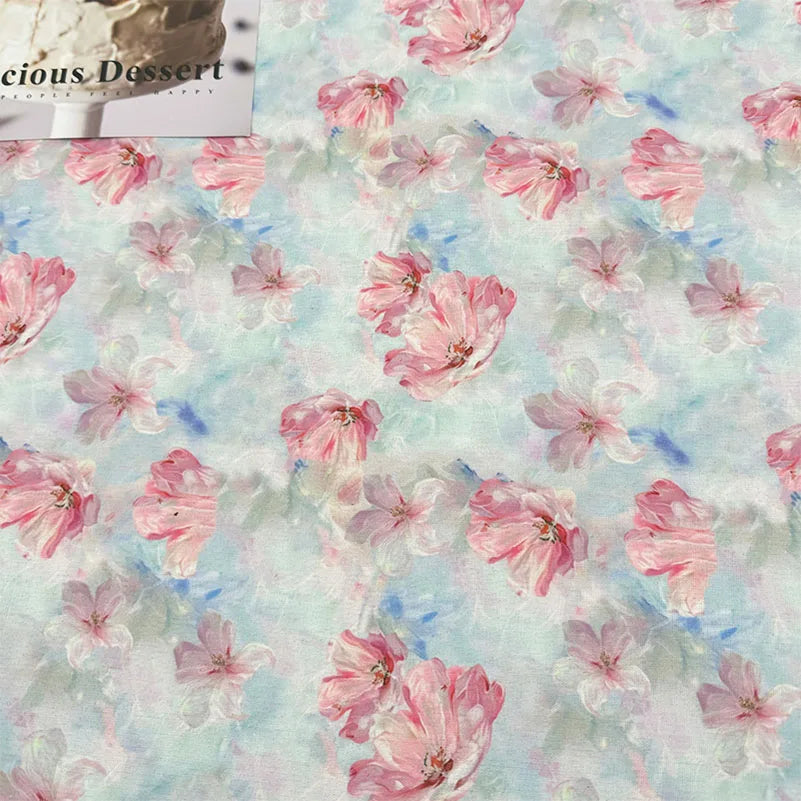 Oil Painting Floral Fabric – 148cm Wide, 16 Patterns