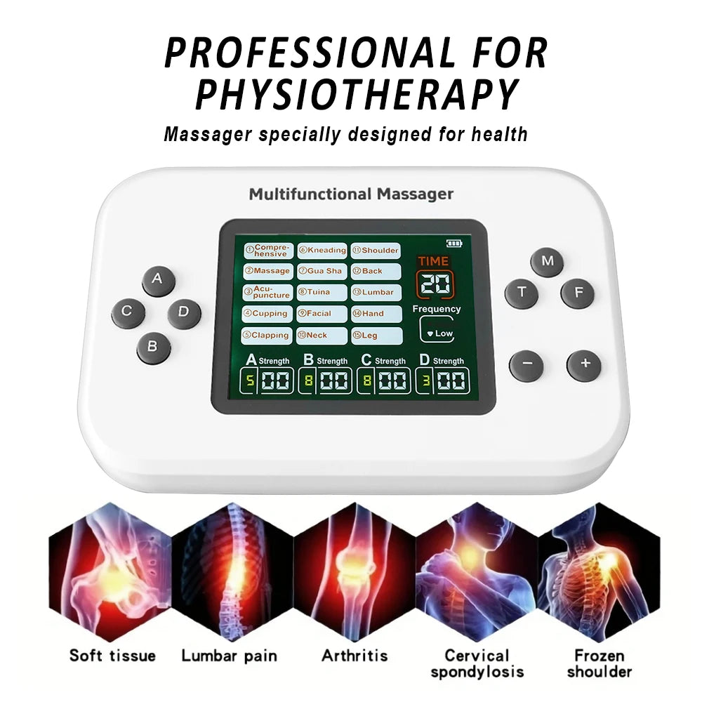 EMS Muscle Stimulator – 15 Modes 4 Channels